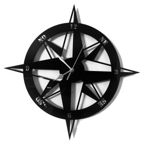 Horloge rose des vents decoration murale Horloge Rose des vents