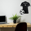 décoration murale Maillot de foot en situation2 Décoration Murale Foot Personnalisable