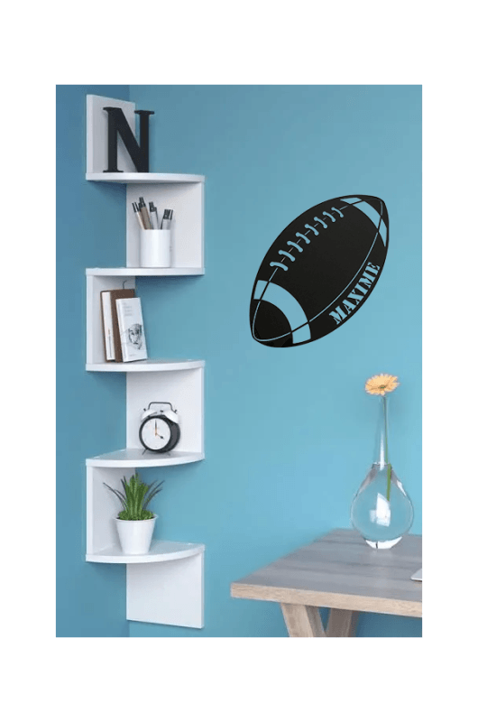 Décoration ballon de Rugby personnalisable
